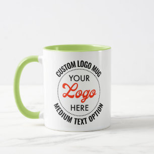LIME GREEN Medium Text Promotional Combo Logo Mug