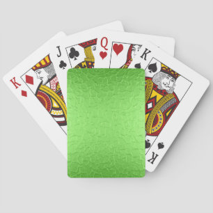 Lime Green Metal Plate Playing Cards
