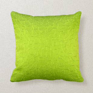 Lime Green Modern Abstract Background Cushion