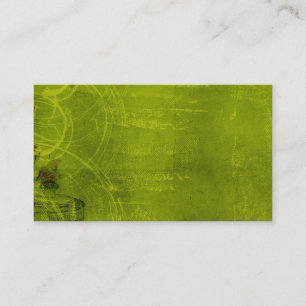 LIme Green Neon Halloween Themed Background Business Card