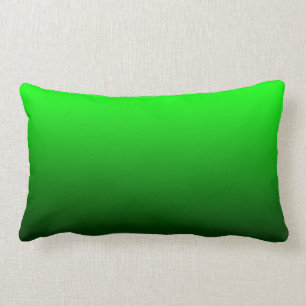 Lime Green Ombre Lumbar Cushion