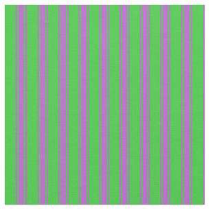 Lime Green & Orchid Striped/Lined Pattern Fabric
