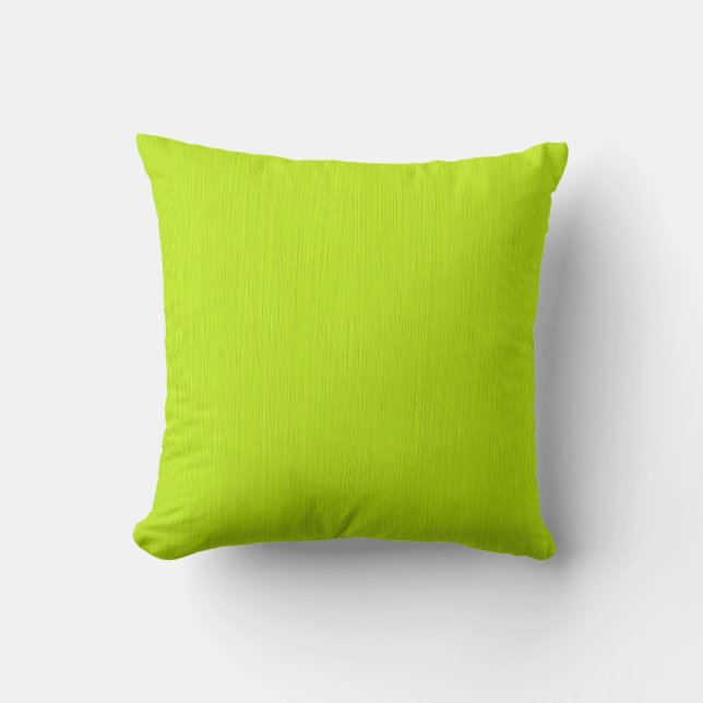 Lime Green Painting Abstract Art Cushion (Front)