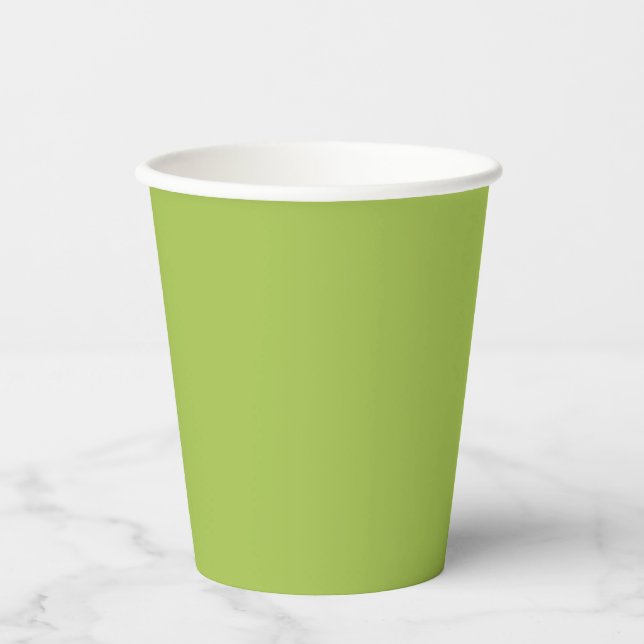 Lime Green Party Paper Cups (Front)