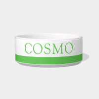 Lime Green Personalised Pet Name Cat Dog Food