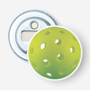 Lime green pickleball bottle opener