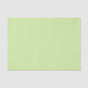 Lime Green Pinstripe Stripes Tissue Paper