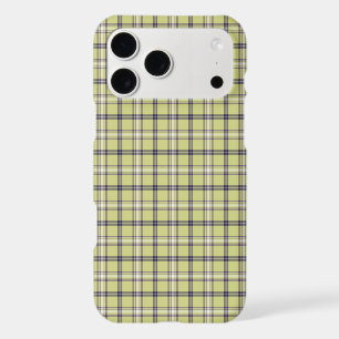Lime Green Plaid Classic Pattern Retro iPhone Case