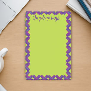 Lime Green Retro Post-it Notes