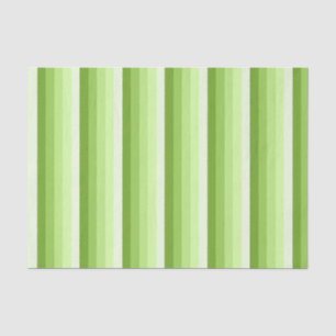 Lime green shadow stripes tissue paper
