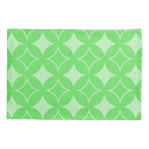 Lime green shippo pattern pillowcase
