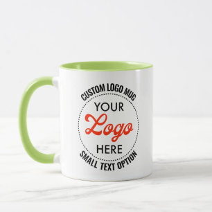 LIME GREEN Small Text Promotional Combo Logo Mug