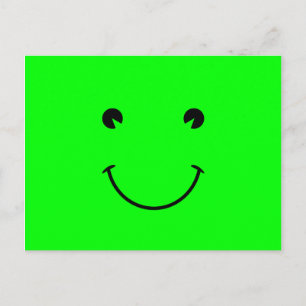 Lime Green Smile Postcard