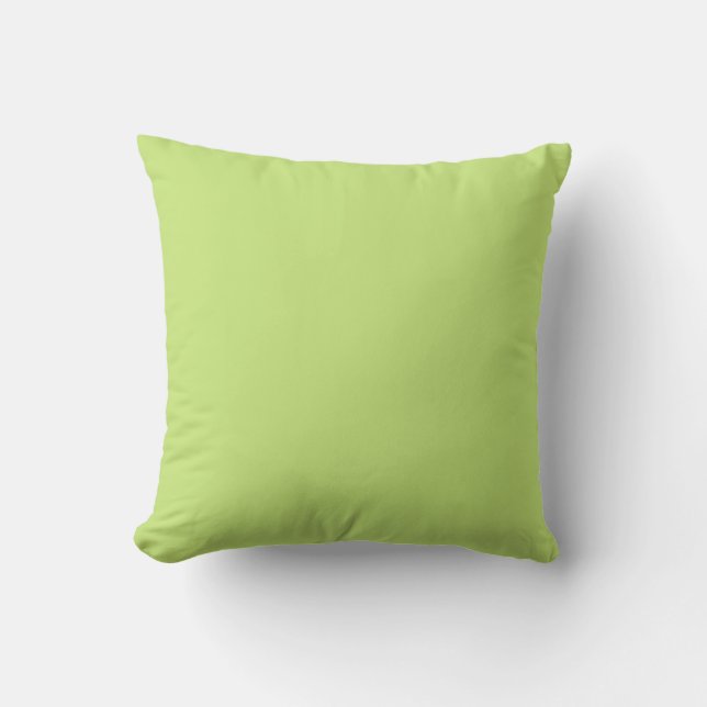 Lime Green Solid Colour Pairs Sharp Green 13-0535 Cushion (Front)