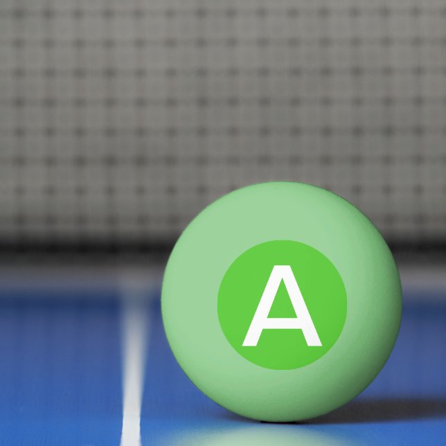 Lime Green Solid Colour Ping Pong Ball (Net)