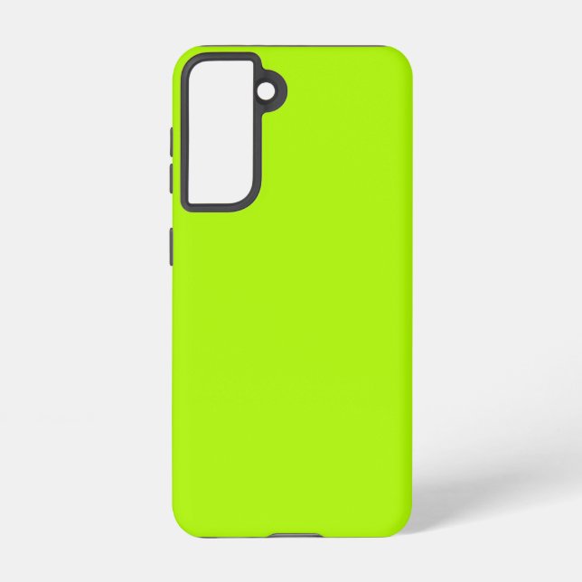 Lime Green Solid Colour Samsung Galaxy S21 Case (Back)