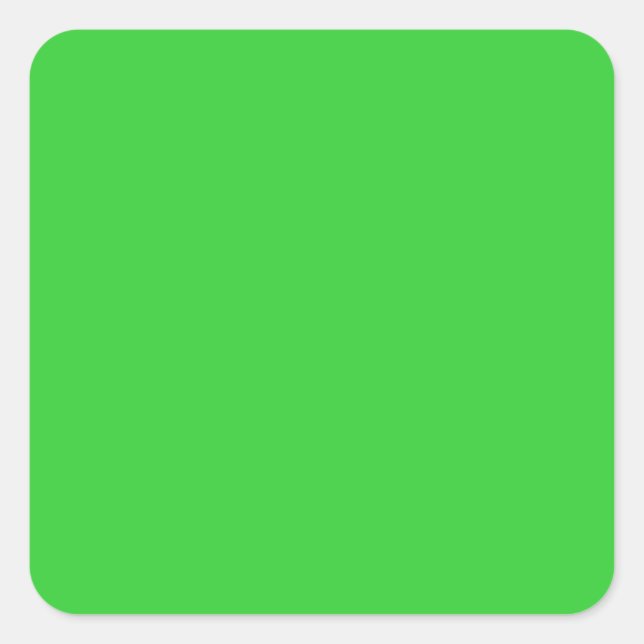 Lime Green Square Sticker (Front)