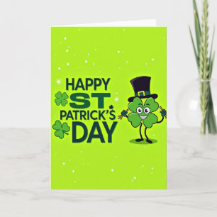 Lime Green St Patricks Card
