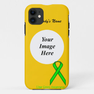 Lime Green Standard Ribbon by Kenneth Yoncich iPhone 11 Case