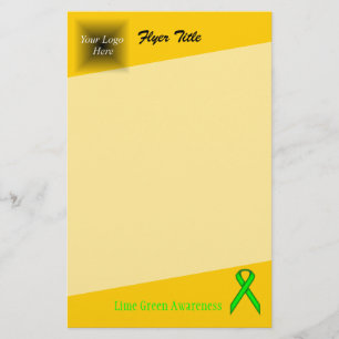 Lime Green Standard Ribbon by Kenneth Yoncich Flyer