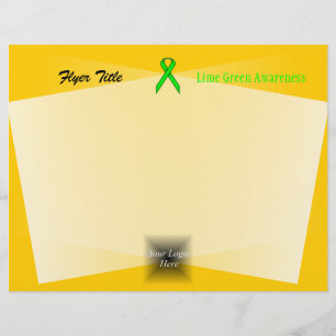 Lime Green Standard Ribbon by Kenneth Yoncich Flyer