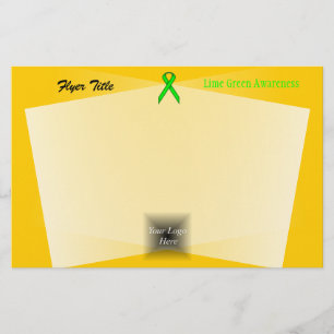 Lime Green Standard Ribbon by Kenneth Yoncich Flyer