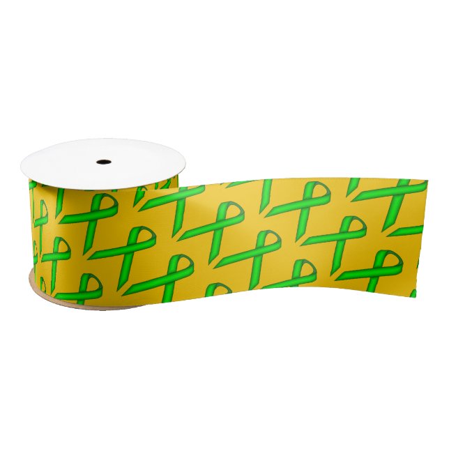 Lime Green Standard Ribbon by Kenneth Yoncich Satin Ribbon (Spool)