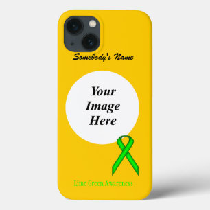 Lime Green Standard Ribbon Tmpl by Kenneth Yoncich iPhone 13 Case