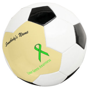 Lime Green Standard Ribbon Tmpl by Kenneth Yoncich Soccer Ball