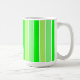 Lime Green Stripes Coffee Mug