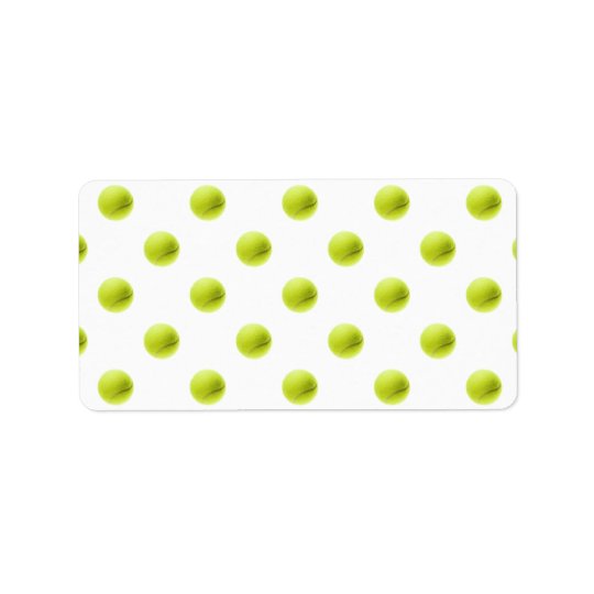 Lime Green Tennis Balls Background Ball Address Label