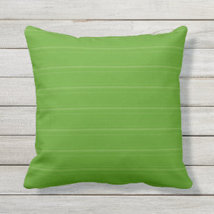 Lime Green Texture Stripe Outdoor Pillow 16x16