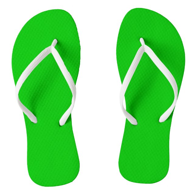 Lime Green Thongs (Footbed)