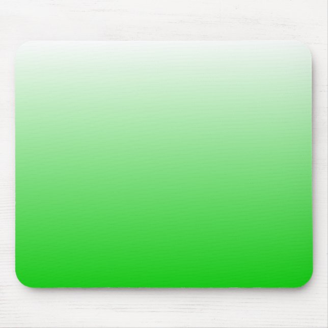 lime green to white gradient #00cc00 mouse pad (Front)