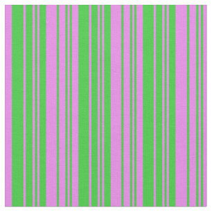 Lime Green & Violet Coloured Striped/Lined Pattern Fabric