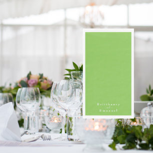 Lime Green Wedding Napkin