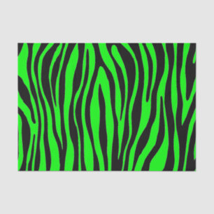 Lime Green Zebra Tissue Paper