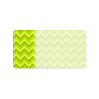 Lime Green Zig Zag Pattern. Label