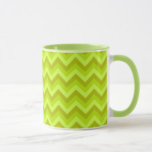 Lime Green Zig Zag Pattern. Mug