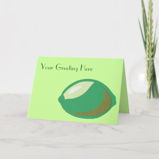Lime Greeting Card (Front)