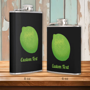 Lime Hip Flask