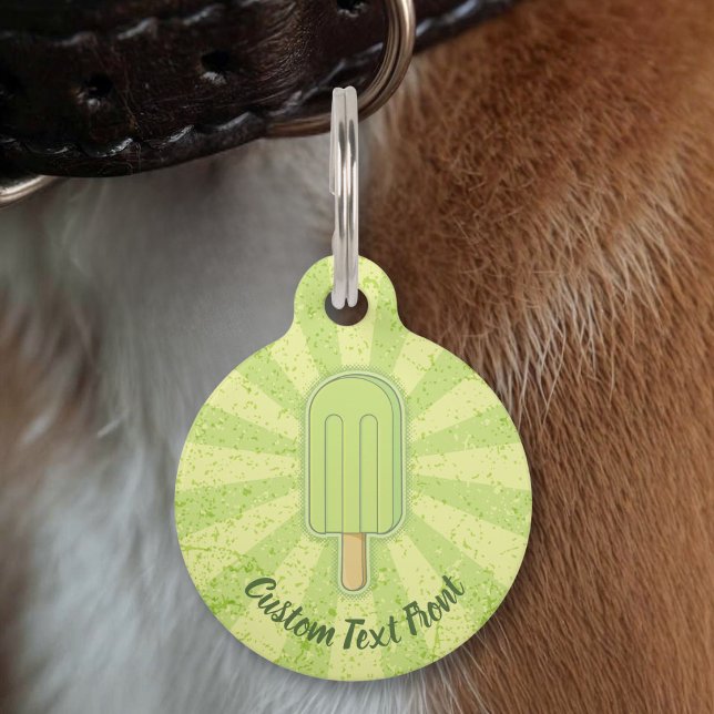 Lime Ice Cream Stick Pet Tag (Creator Uploaded)