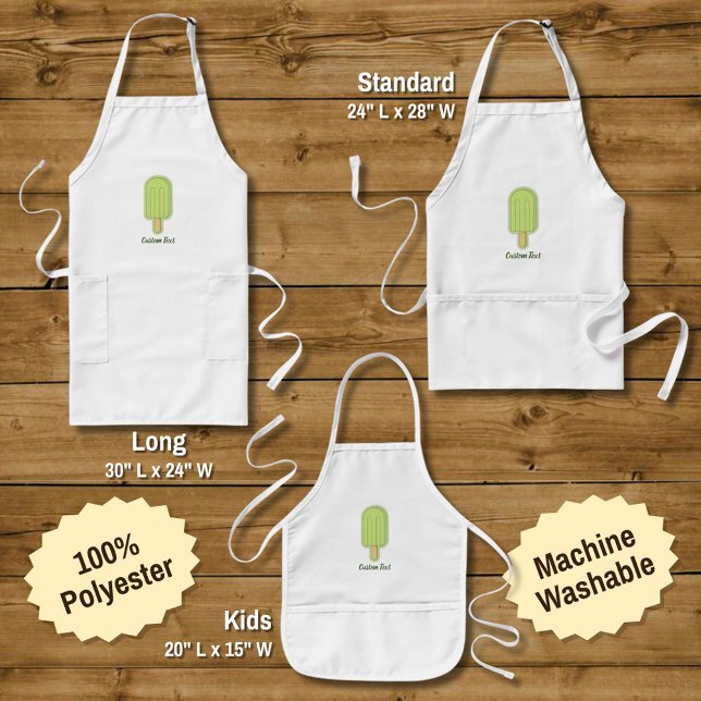 Lime Ice Cream Stick Standard Apron (Creator Uploaded)