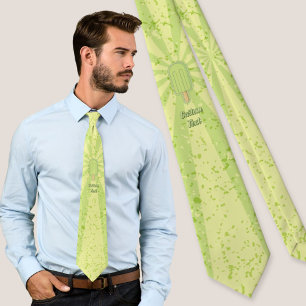 Lime Ice Cream Stick Tie