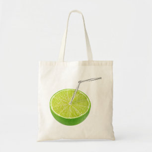 Lime juice tote bag