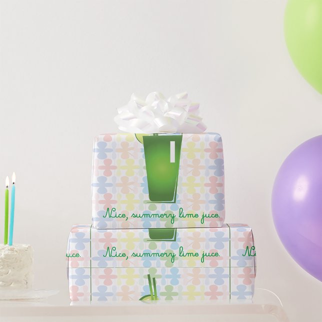 Lime Juice Wrapping Paper (Creator Uploaded)