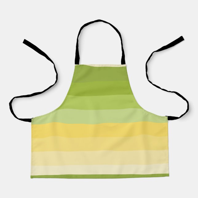 lime lemon gradient block colour apron (Front)