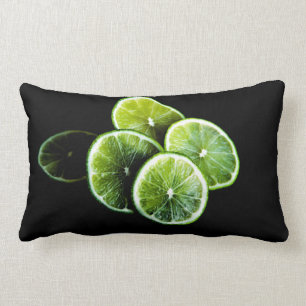 lime lemon lumbar cushion