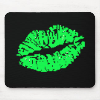 LIME LIPS MOUSE PAD
