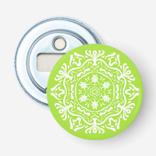 Lime Mandala Bottle Opener